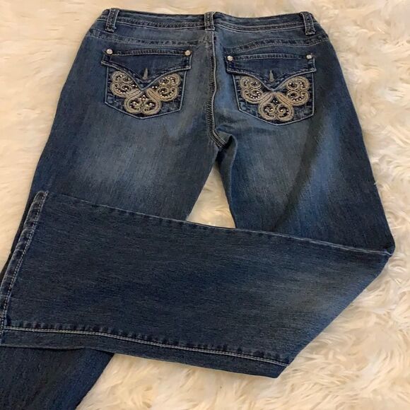 Nine West Bling Jeans Size 8/29 - Picture 1 of 8
